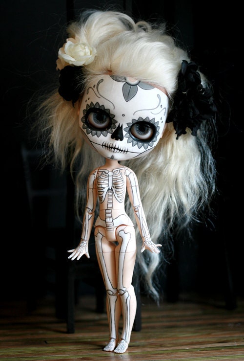 Dia de los Muertos Calavera Blythe postcard No. 10