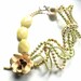 Flower Rose Brooch Wedding Pearl Necklace in Lime, Green, Butter & Cream featuring Statement Jewelry by ZILLAS QUEEN