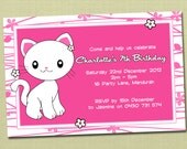 Personalised Kitty Kitten Birthday Invitations - You Print Il_170x135
