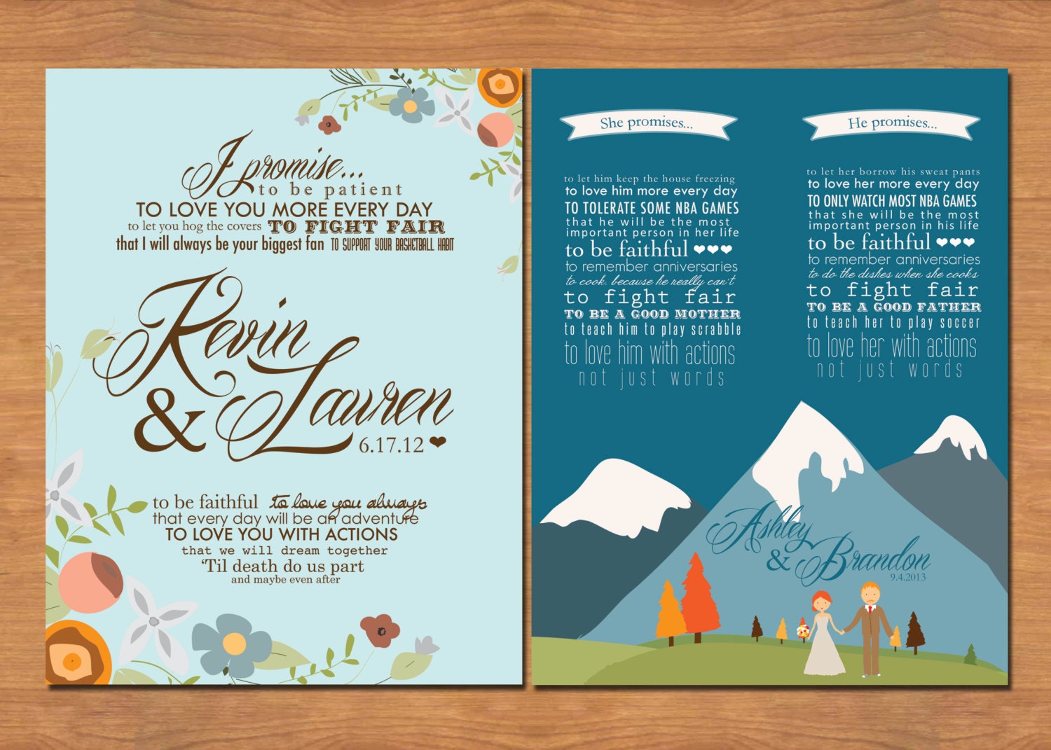 Wedding Vows Typography