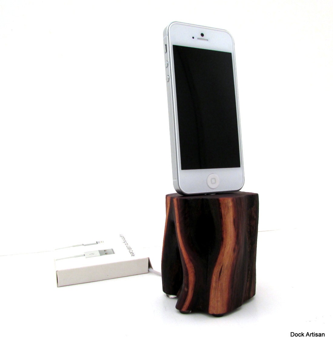 iPhone 5 Dock in Mazanita Wood