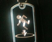 Portal Dog Tag Necklace