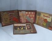Set of four thank you cards