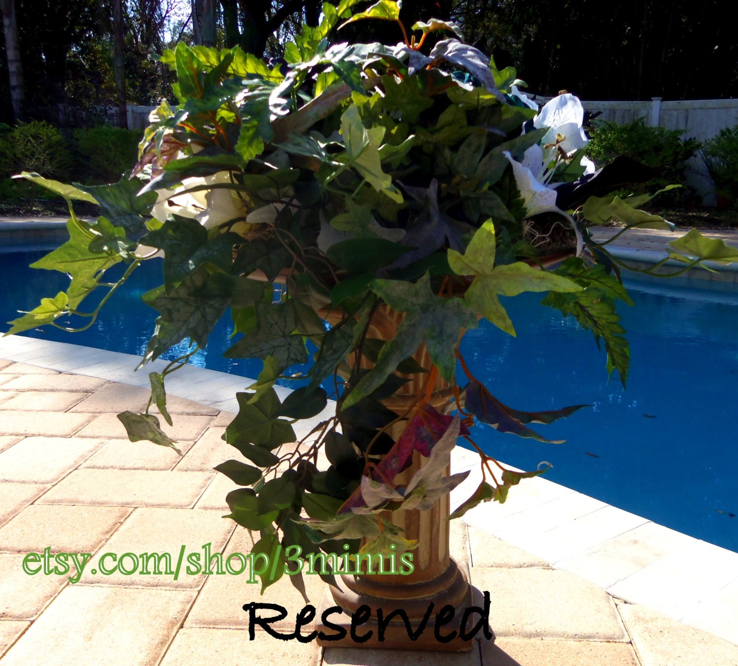 Rustic Wedding Centerpiece Pedestal Decoration