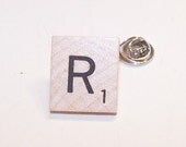 Initial, Tie, Tack, Pin, Scrabble, Tile, For Him, Father's Day