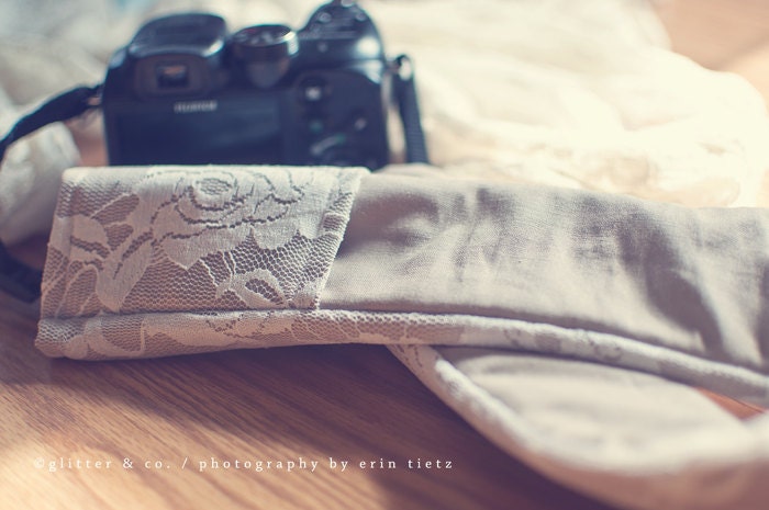 Padded Lace Camera Strap Slip Cover