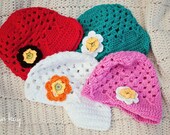 Clearance Sale - Little Girls Crochet Hats