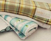 Minky Burp Cloths Set of 3 Boys