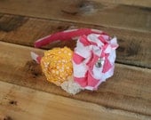 Pink Chevron Headband (Pink Lemonade)