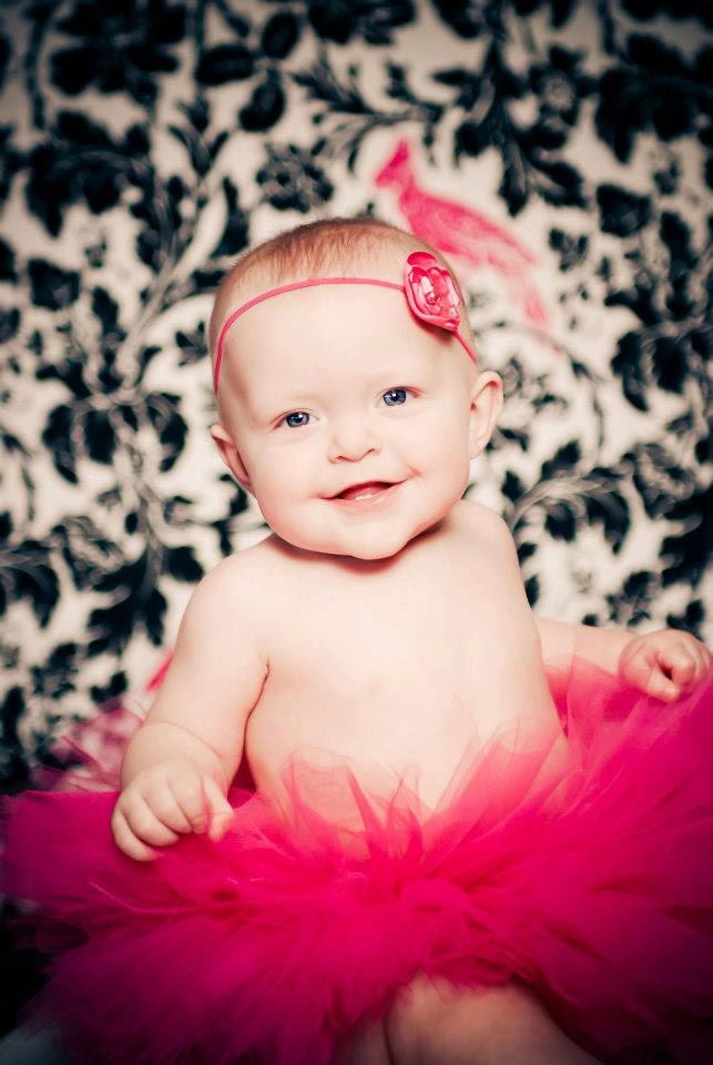 Fun Fushia Birthday Tutu Set with Matching Silk Pearl Headband Photography Prop Newborn-3t