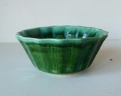 Emerald California Mid Century Ceramic Drip Glaze Bowl Planter