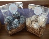 SPRING CLEARANCE     Easter Eggs   Fabric Decoupaged Eggs
