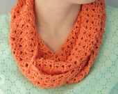 Orange Sparkle Scarf, Spring Scarf, Women's Scarf