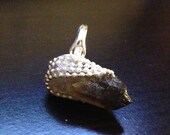 Smokey dark Quartz crystal ring silver plated chain adjustable size 5.5-7.5 - No. 18