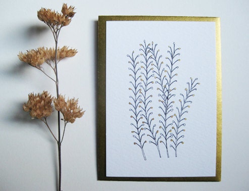 Pepper Grass Greetings Card