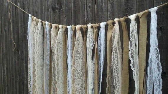 Burlap and Lace Garlands