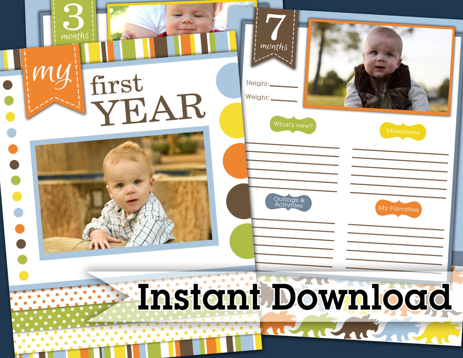 The First Year Keepsake Book- Little Boy