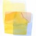 large original watercolor painting, freeform construction in oranges, blues, yellow and grey, modern watercolor painting