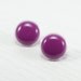 Fuchsia Stud Earrings 20mm - Raspberry Bright Resin Stud Earrings - Post Stud Earrings - Earring Studs - Surgical Stainless Steel Posts