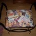 Vintage Vanity Seat With Rare Old Hollywood Actors & Actresses Fabric