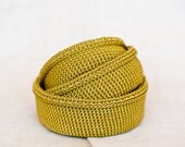 Organizer containers. Nesting bowls. Set of storage baskets for jewelry. Makeup storage. Spring green. Eco-Friendly