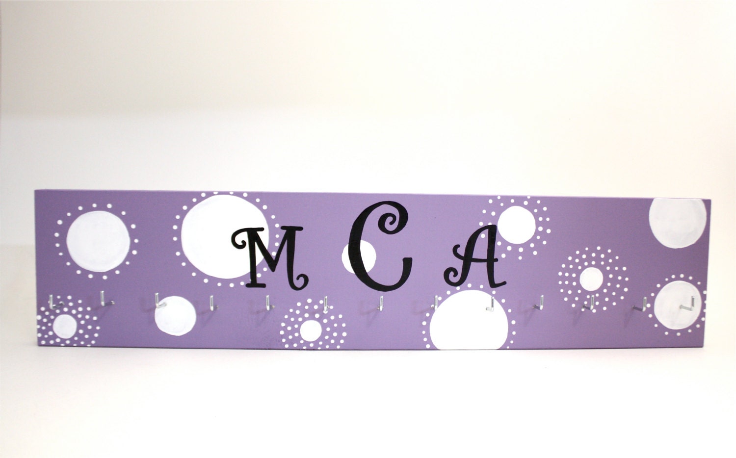 Polka Dot Monogrammed Medal Holder (Large)