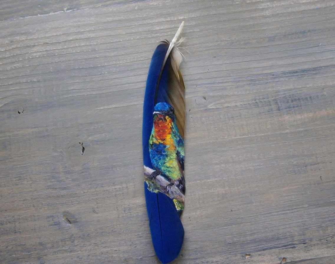 Fiery-throated Hummingbird, Unframed 