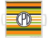 cP Home- Monogrammed Trendy Tray True Prep Print by conniption Prints