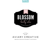 Boutique Pre-made Logo Design "Blossom" Graphic Design / Custom Brand Design