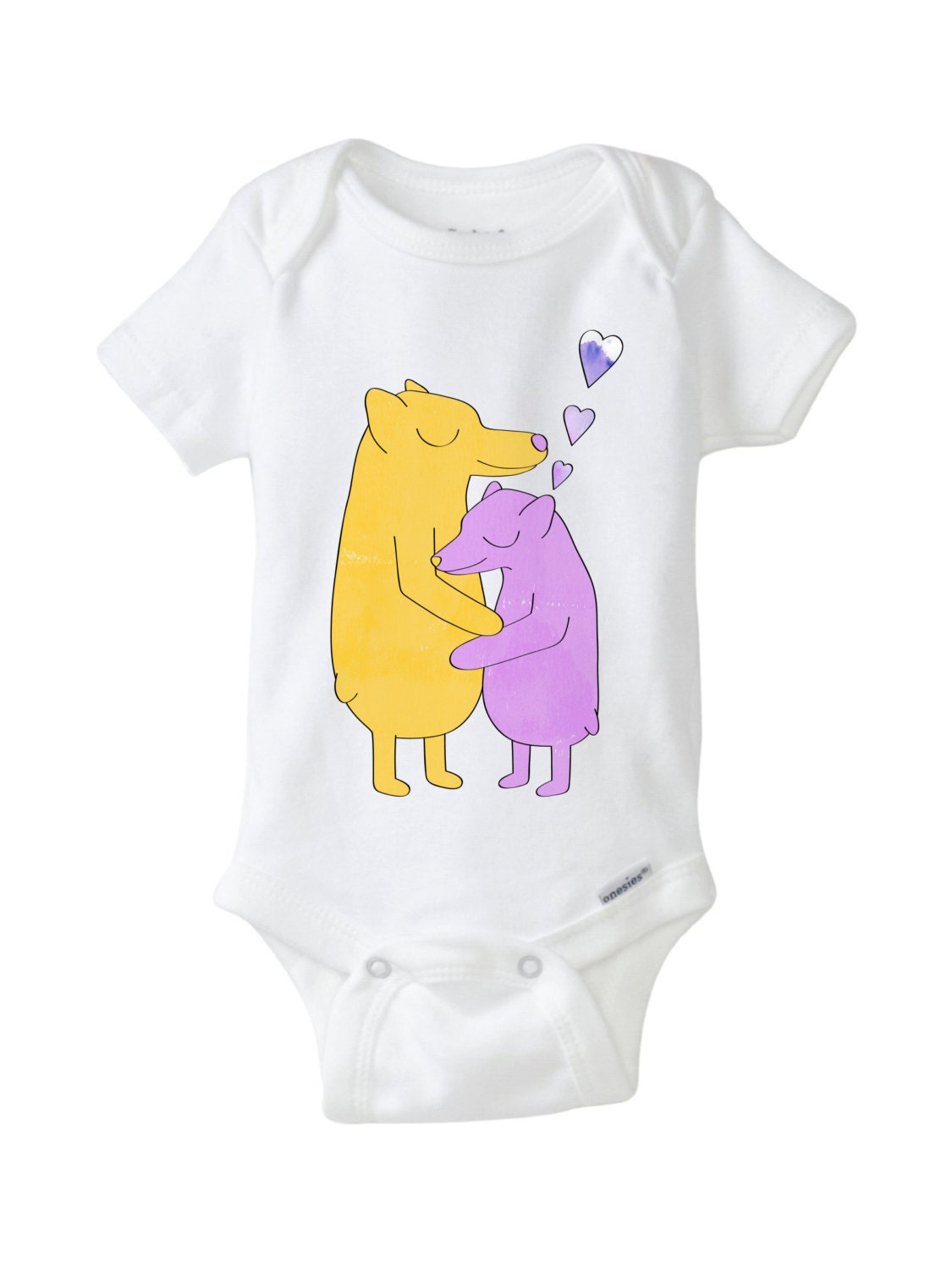 Baby 100%cotton onesie Bear Love children infants Newborn to 18 months