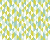 fitted crib sheet in mint triangle chippers
