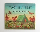 Two in a Tent - Molly Brett -  Vintage Childrens Book - Camping & Wildlife Educational