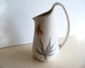 Mid Century 1960s Iroquois True China Autumn Leaf Creamer Pitcher Ben Siebel Design Houseware Kitchen Serving