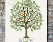 Thumbprint (fingerprint) Guest Book Tree - Canvas - Guest Book Art - Wedding, Anniversary, Milestone Birthdays