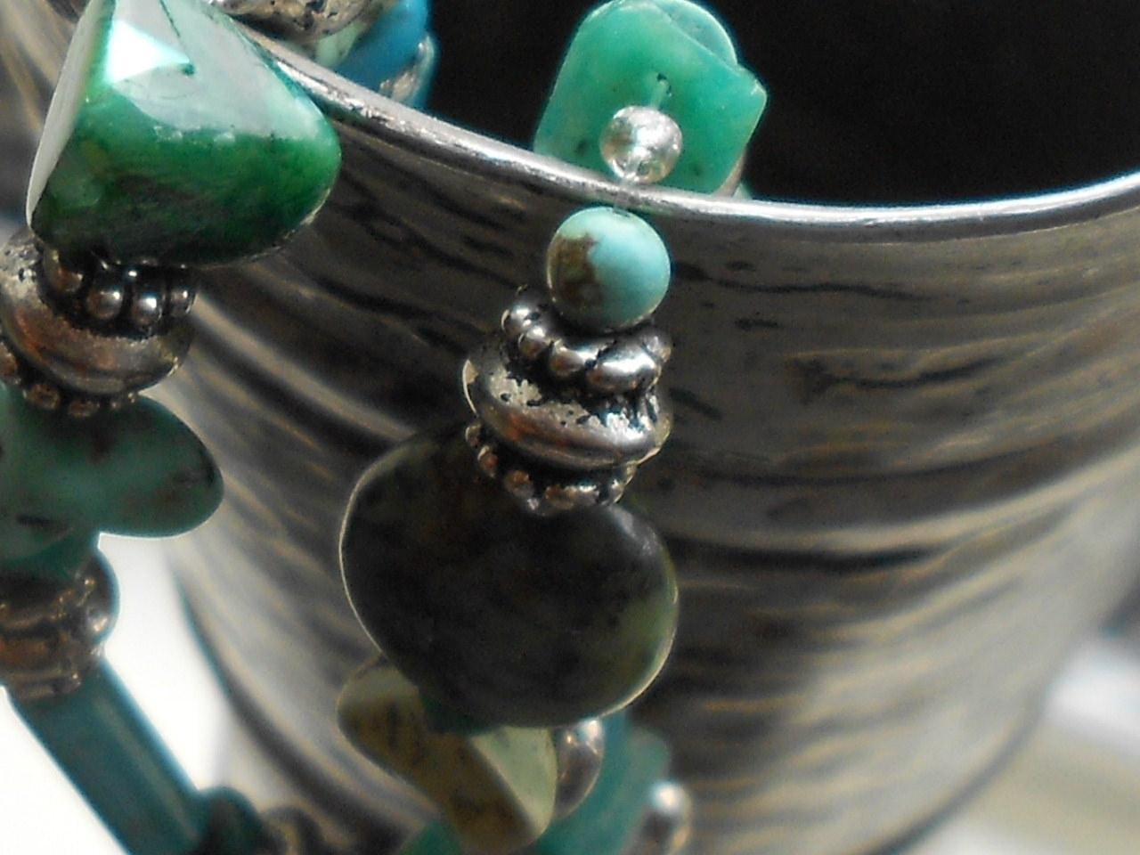Blue Costa Verde Torquoise Bracelet   Blue And Silver Bracelet Blue Island Bracelet  Beach Jewelry