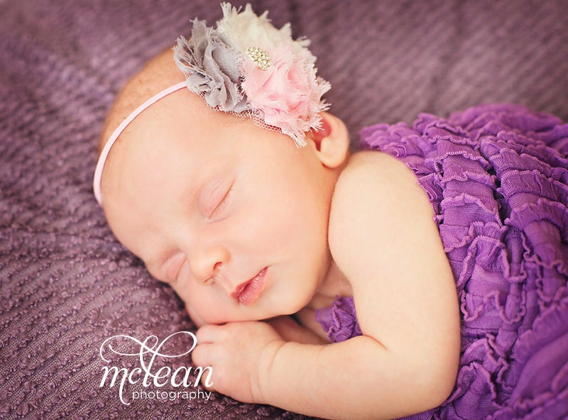 Newborn Headband-Baby Headband-Baby Girl Headband-Birthday Headband-Children's Headbands-Photo Prop