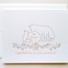 Letterpress Baby Congratulations - Single Card