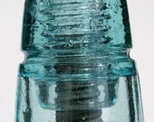 CD 145 W Brookfield 45 Cliff St. N.Y. Stamped on the Skirt Front Beehive Style Insulator Light Blue