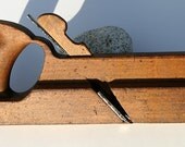 Antique very rare Primitive Tongue Wood Plane Auburn Tool Co. Auburn NY 1890 Carpenter Tools Plane