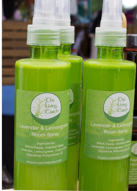 30% OFF SALE Linen Spray, Lemongrass & Lavender, 4oz