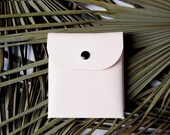 Leather Clutch/ Wallet- nude vegetable tanned leather