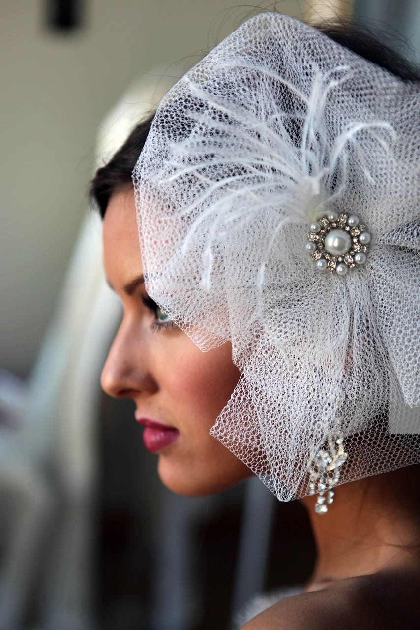 Bridal Clip - Couture, Oversized Hairpiece