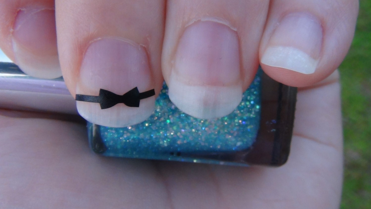 BOWTIE Nail Art Decals Style 2 Set of 20 Vinyl Stickers Applique Manicure Pedicure Party Event Accessories Style 2