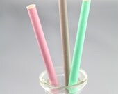 Solid Color Paper Straws