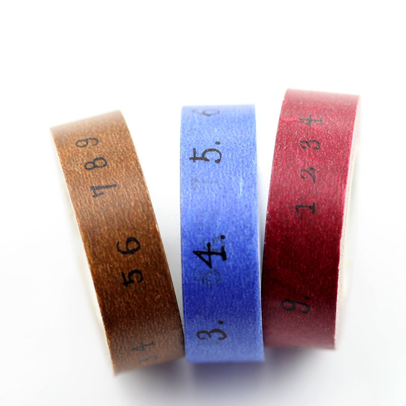 Number Washi Tape