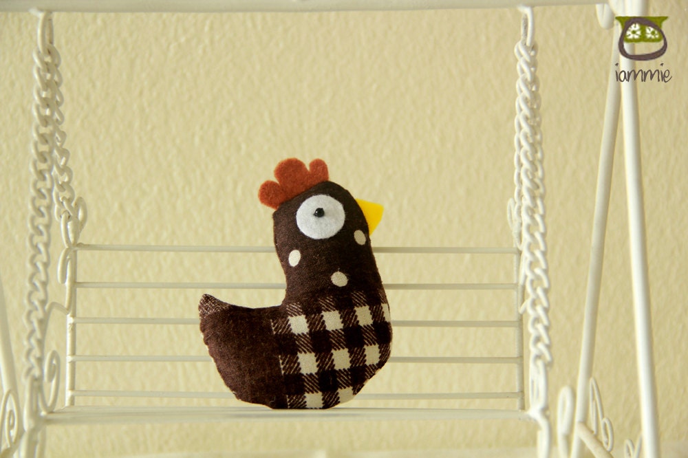 Chicken Plush, chicken doll, hen, animal doll, animal plush, animal toy, brown, rooster, soft, baby, small, little, kid, children, boy, girl