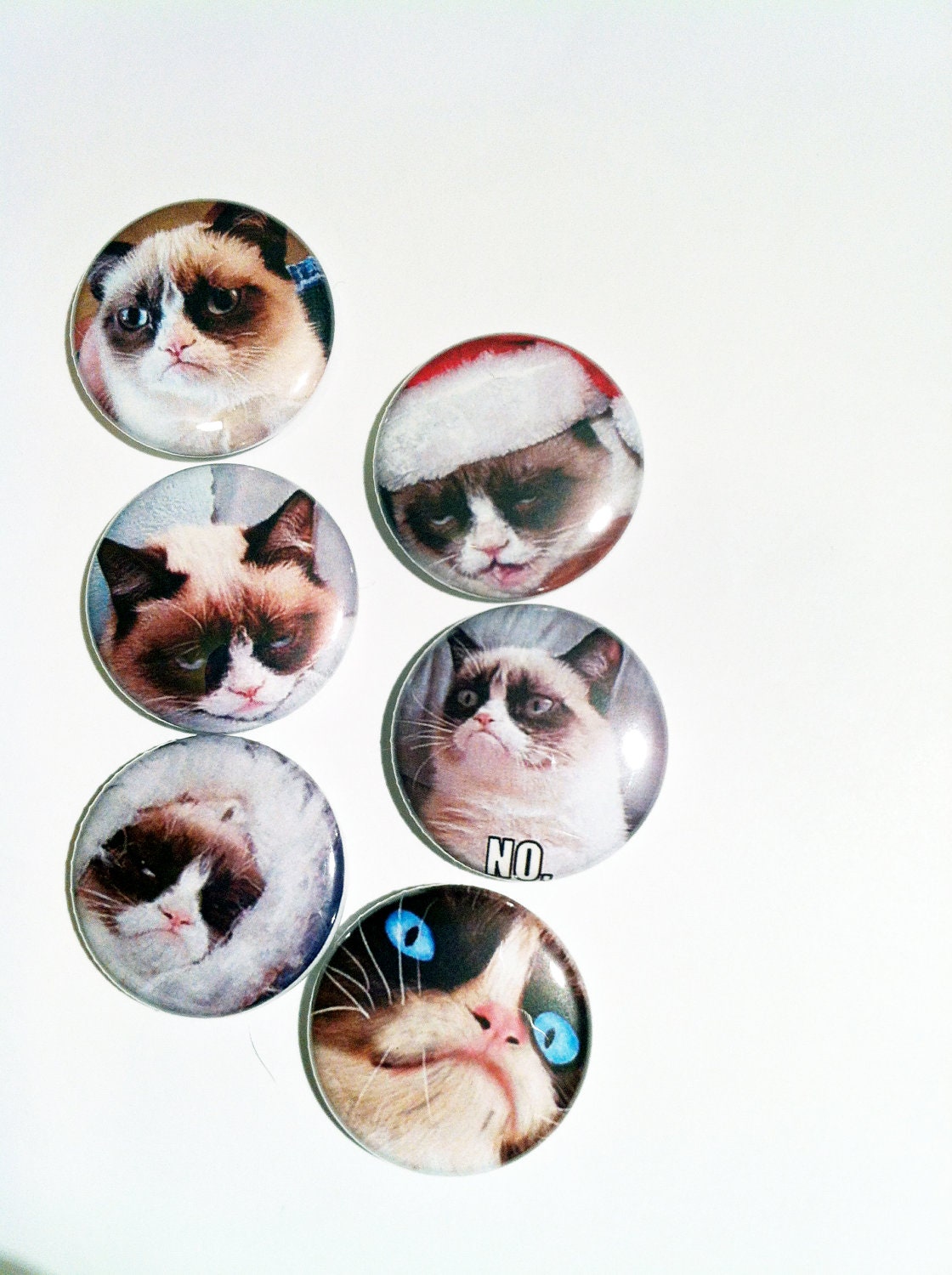 Fandom of the meme grumpycat one inch magnet sets