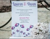 Full of Flowers Wedding Invitations - Bronze Level