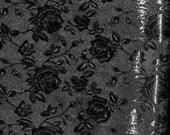 Black Floral Brocade 58 Inch Fabric By The Yard - 1 Yard