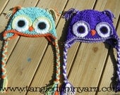 Owl Hat MADE to ORDER